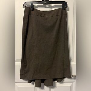Express Brown Pencil Skirt
